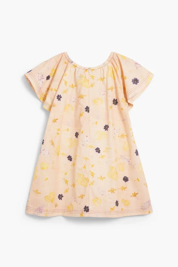 Kurzärmeliges Kleid mit Blumenmuster Kurzärmeliges Kleid mit Blumenmuster