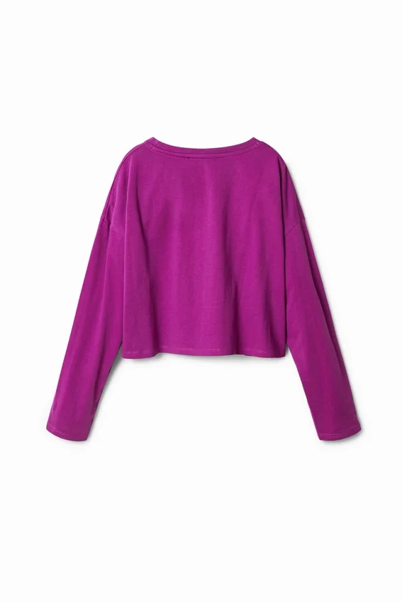 Kurzärmeliges T-Shirt mit Blumenmuster Kurzärmeliges T-Shirt mit Blumenmuster