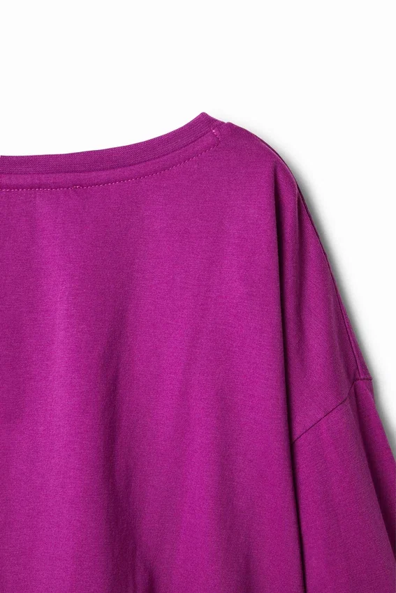 Kurzärmeliges T-Shirt mit Blumenmuster Kurzärmeliges T-Shirt mit Blumenmuster