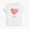 Kurzärmeliges T-Shirt mit Herzmotiv Kurzärmeliges T-Shirt mit Herzmotiv