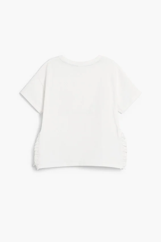 Kurzärmeliges T-Shirt mit Karomuster Kurzärmeliges T-Shirt mit Karomuster
