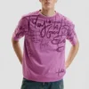 Kurzärmeliges T-Shirt mit Schriftzug Kurzärmeliges T-Shirt mit Schriftzug
