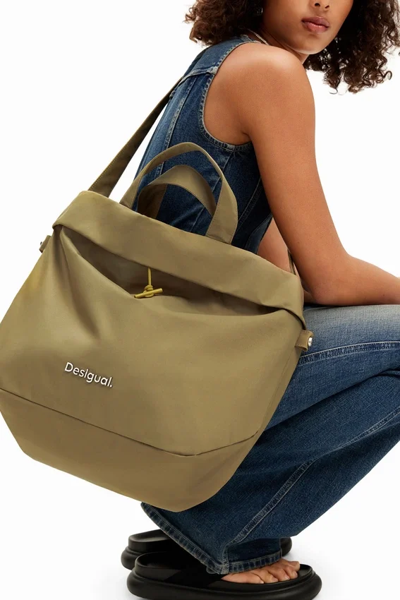 L Wendbare Nylon-Tasche L Wendbare Nylon-Tasche
