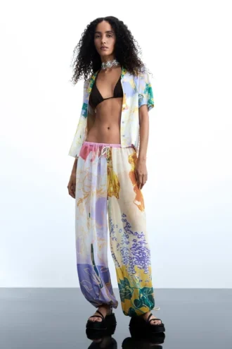 Lange Hose mit Blumenprint Lange Hose mit Blumenprint