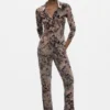 Lange Hose mit Flockdruck Lange Hose mit Flockdruck
