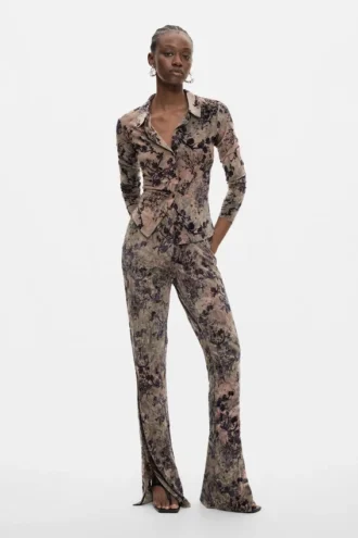 Lange Hose mit Flockdruck Lange Hose mit Flockdruck