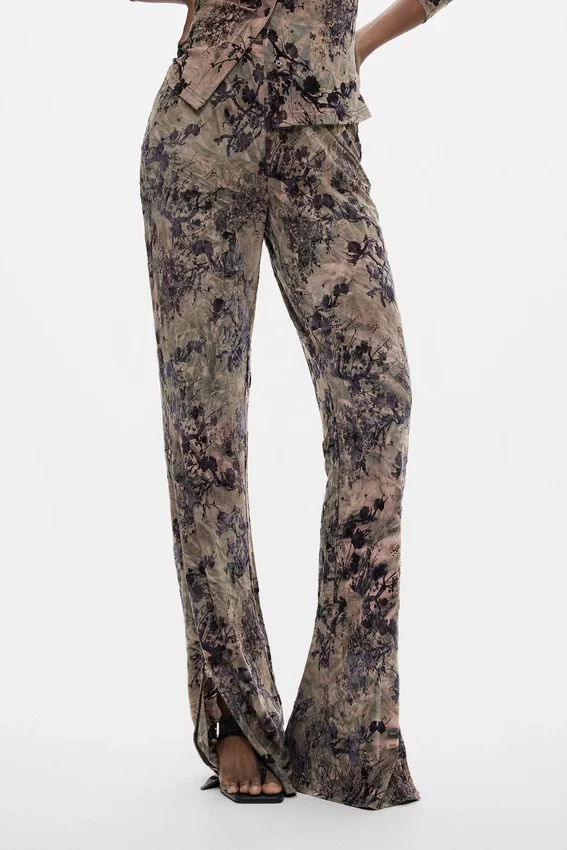 Lange Hose mit Flockdruck Lange Hose mit Flockdruck
