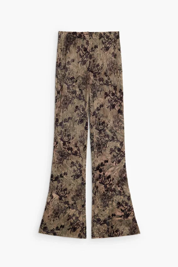 Lange Hose mit Flockdruck Lange Hose mit Flockdruck