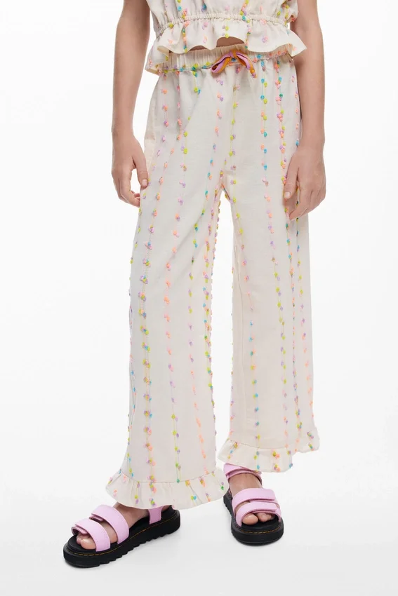 Lange Hose mit Pompons Lange Hose mit Pompons