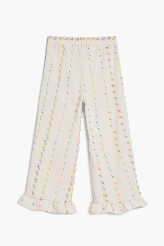 Lange Hose mit Pompons Lange Hose mit Pompons