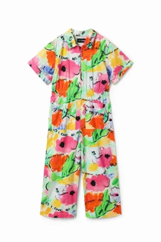 Langer Jumpsuit mit Blumenmuster Langer Jumpsuit mit Blumenmuster