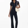 Langer Jumpsuit mit Reißverschluss Langer Jumpsuit mit Reißverschluss