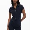 Langer Jumpsuit mit Reißverschluss Langer Jumpsuit mit Reißverschluss