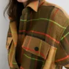 Langer Tartan-Mäntel Langer Tartan-Mäntel