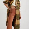 Langer Tartan-Mäntel Langer Tartan-Mäntel