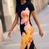 Langes Blumenkleid Langes Blumenkleid