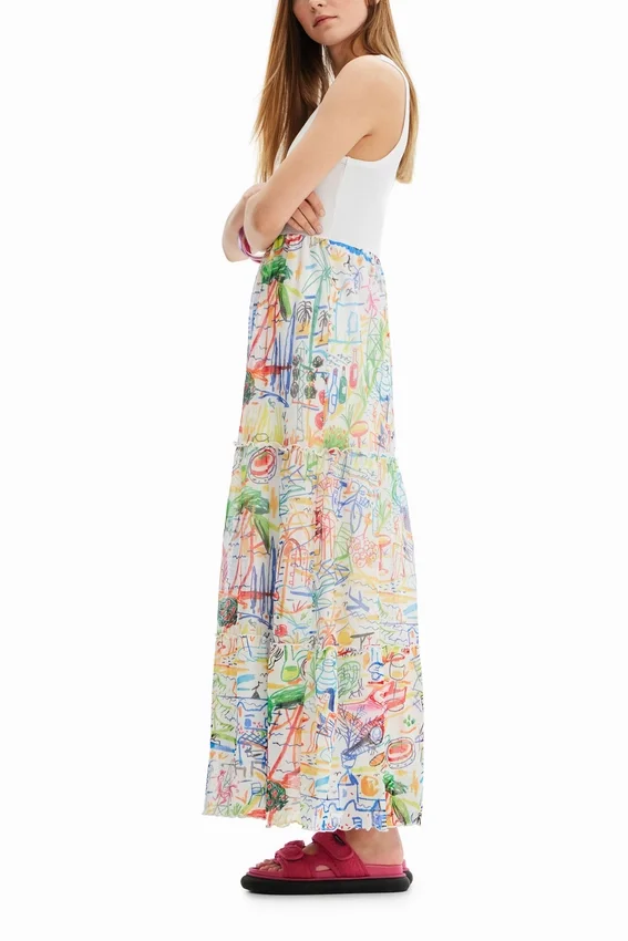 Langes Kombikleid aus Tüll Langes Kombikleid aus Tüll