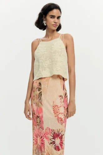 Langes Strickkleid 2 in 1