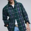 Langärmliges Overshirt mit Karomuster Langärmliges Overshirt mit Karomuster