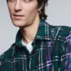 Langärmliges Overshirt mit Karomuster Langärmliges Overshirt mit Karomuster