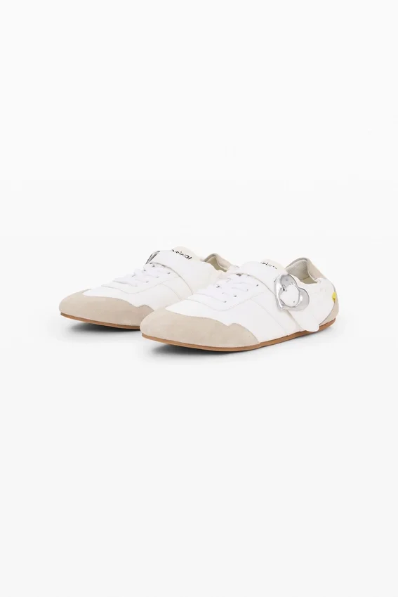 Leder-Sneaker mit Schnalle Leder-Sneaker mit Schnalle