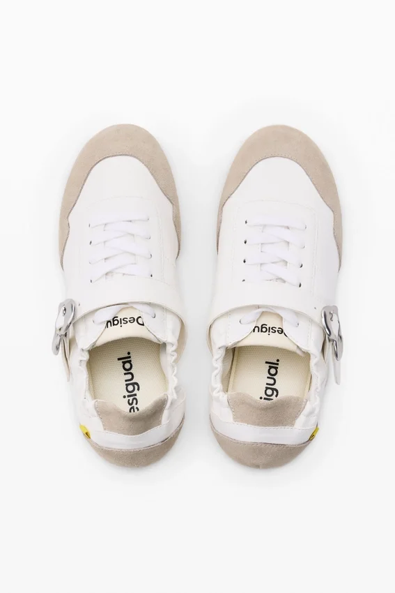 Leder-Sneaker mit Schnalle Leder-Sneaker mit Schnalle