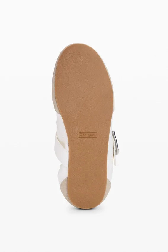 Leder-Sneaker mit Schnalle Leder-Sneaker mit Schnalle