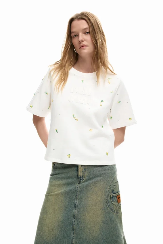 Logo-T-Shirt mit Applikationen Logo-T-Shirt mit Applikationen