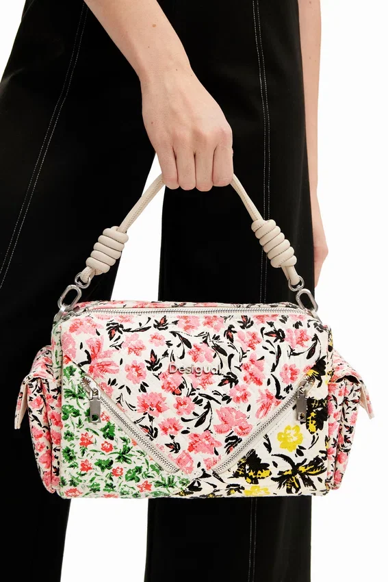 M Canvas-Tasche mit Blumenmuster M Canvas-Tasche mit Blumenmuster