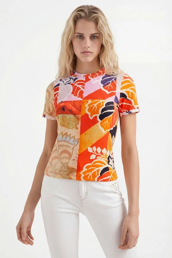 M. Christian Lacroix geripptes T-Shirt M. Christian Lacroix geripptes T-Shirt