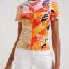 M. Christian Lacroix geripptes T-Shirt M. Christian Lacroix geripptes T-Shirt