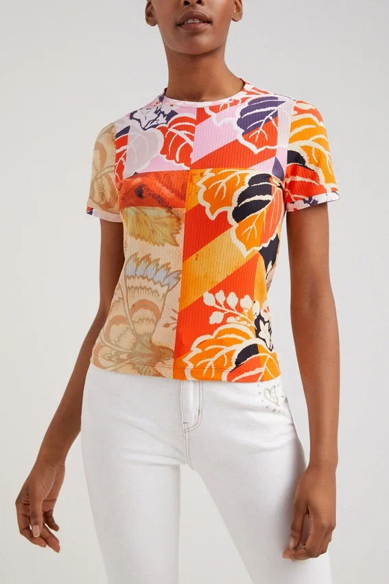 M. Christian Lacroix geripptes T-Shirt M. Christian Lacroix geripptes T-Shirt