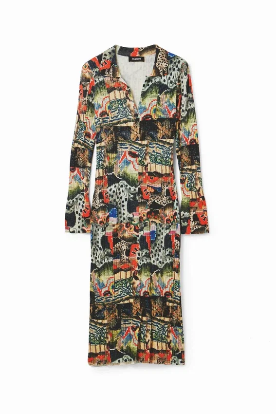 M. Christian Lacroix Midi-Kleid mit Tapisserie-Print M. Christian Lacroix Midi-Kleid mit Tapisserie-Print
