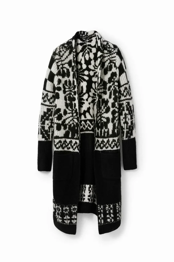 M. Christian Lacroix Oversize-Langstrickjacke M. Christian Lacroix Oversize-Langstrickjacke