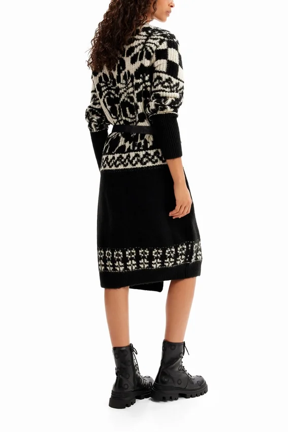 M. Christian Lacroix Oversize-Langstrickjacke M. Christian Lacroix Oversize-Langstrickjacke