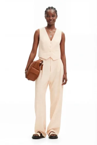 Maßgeschneiderte Hose mit Blumenmuster Maßgeschneiderte Hose mit Blumenmuster