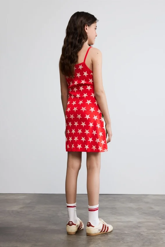Mehrfarbig bedrucktes Kleid Mehrfarbig bedrucktes Kleid