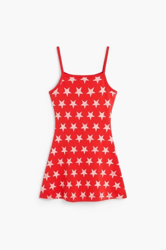 Mehrfarbig bedrucktes Kleid Mehrfarbig bedrucktes Kleid