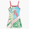 Mehrfarbig bedrucktes Kleid Mehrfarbig bedrucktes Kleid