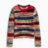 Mehrfarbiger melierter Pullover