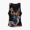Mesh-T-Shirt mit Blumen Mesh-T-Shirt mit Blumen