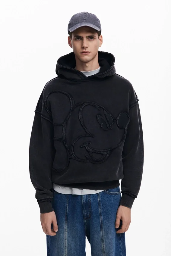 Mickey Mouse™ Sweatshirt mit Aufnäher Mickey Mouse™ Sweatshirt mit Aufnäher