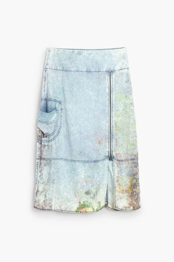 Midi-Jeans-Röcke Midi-Jeans-Röcke