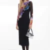 Midi-Kleid mit Blumenmuster Midi-Kleid mit Blumenmuster