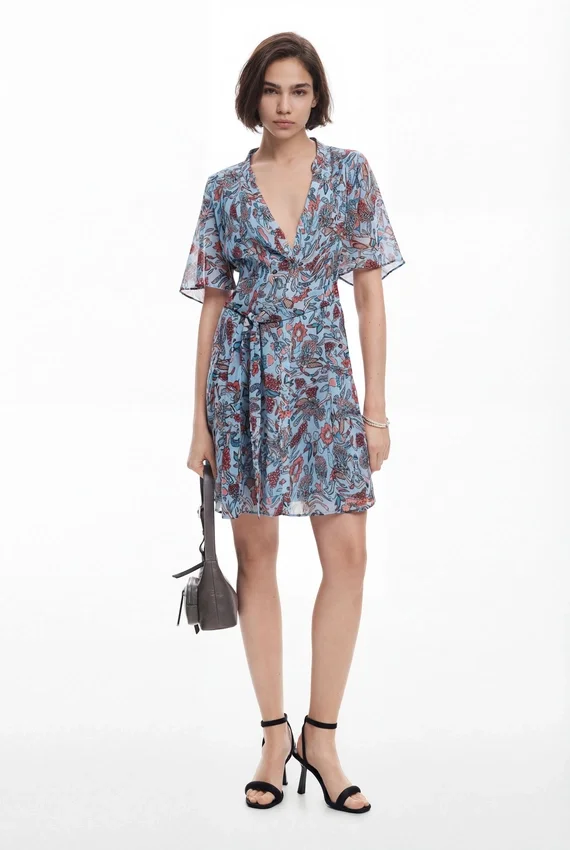 Midi-Kleid mit Blumenprint Midi-Kleid mit Blumenprint