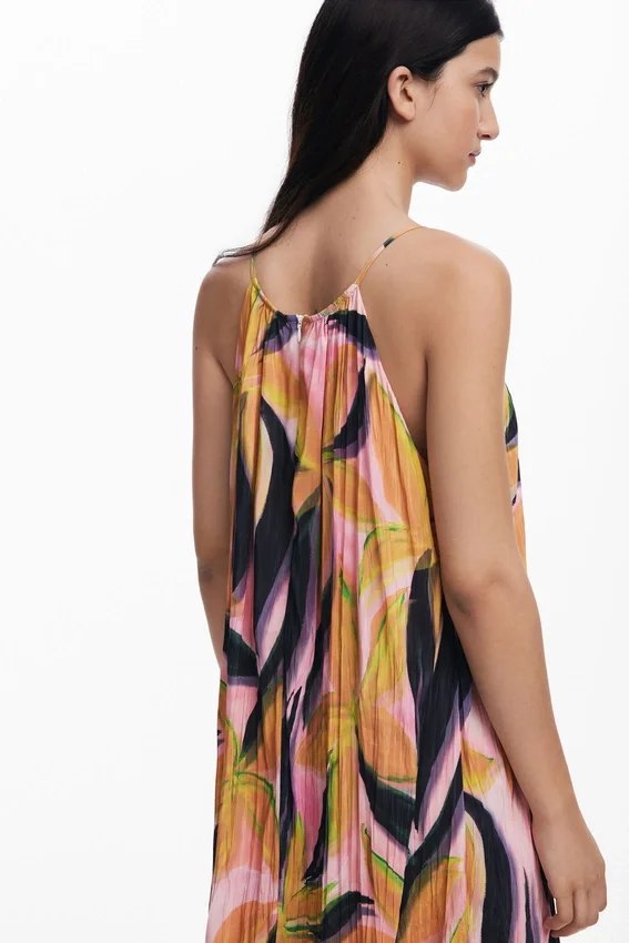 Midi-Kleid mit Crinkle-Effekt Midi-Kleid mit Crinkle-Effekt