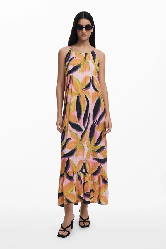 Midi-Kleid mit Crinkle-Effekt Midi-Kleid mit Crinkle-Effekt
