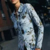 Midi-Kleid mit Flockdruck Midi-Kleid mit Flockdruck