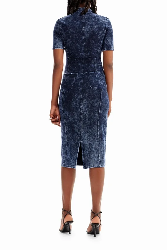 Midi-Kleid mit Reißverschluss Midi-Kleid mit Reißverschluss