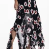 Midi-Kleid mit Rüschen in Poppy Midi-Kleid mit Rüschen in Poppy